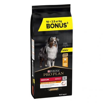 Purina Pro Plan Medium Adult Optibalance, kurczak i ryż 16kg/Opakowanie uszkodzone (2863) !!!