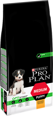 Purina Pro Plan Medium Puppy Optistart, kurczak i ryż 12kg + Advantix - dla psów 10-25kg (pipeta 2,5ml)