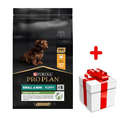 Purina Pro Plan Small & Mini Puppy Optistart, kurczak i ryż 7kg  + niespodzianka dla psa GRATIS!