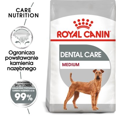 ROYAL CANIN CCN Medium Dental Care 10kg karma sucha dla psów dorosłych, ras średnich, redukująca powstawanie kamienia nazębnego/Opakowanie uszkodzone (5487, 7009)!!! 