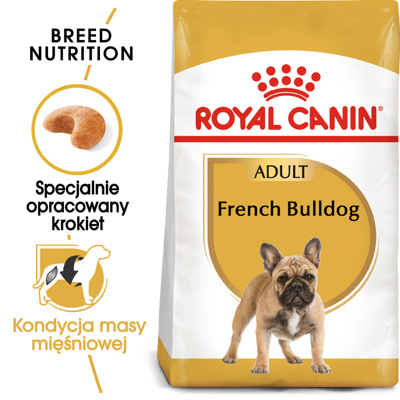 ROYAL CANIN French Bulldog Adult 9kg karma sucha dla psów dorosłych rasy bulldog francuski/Opakowanie uszkodzone (2769) !!! 