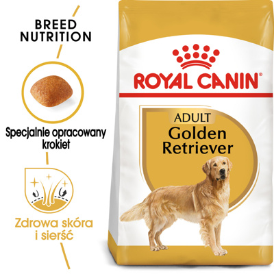 ROYAL CANIN Golden Retriever Adult 12kg karma sucha dla psów dorosłych rasy golden retriever/ Opakowanie uszkodzone (7646) !!! 