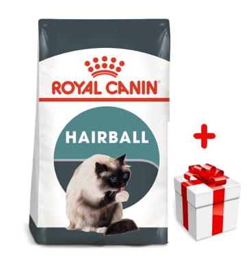 ROYAL CANIN Hairball Care 400g karma sucha dla kotów dorosłych, eliminacja kul włosowych + niespodzianka dla kota GRATIS!