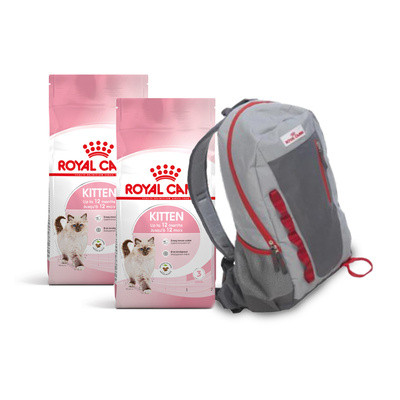 ROYAL CANIN  Kitten 2x2kg  + Plecak Royal Canin GRATIS