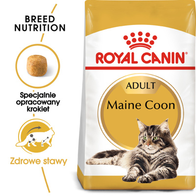 ROYAL CANIN Maine Coon Adult 10kg karma sucha dla kotów dorosłych rasy maine coon/Opakowanie uszkodzone (426,427,445,1454,9428,2013) !!! 