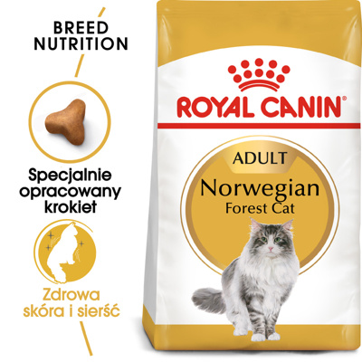 ROYAL CANIN Norvegian Forest Cat Adult 2kg + niespodzianka dla kota GRATIS!