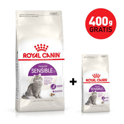 ROYAL CANIN  Sensible 4kg 33 karma sucha dla kotów dorosłych, o wrażliwym przewodzie pokarmowym+400g GRATIS!!!