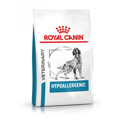 ROYAL CANIN Veterinary Dog Hypoallergenic sucha karma dla dorosłych psów z niepożądanymi reakcjami na pokarm 10kg\  Opakowanie uszkodzone (1059) !!! 