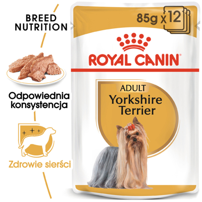 ROYAL CANIN Yorkshire Terrier Adult 12x85g karma mokra - pasztet, dla psów dorosłych rasy yorkshire terrier