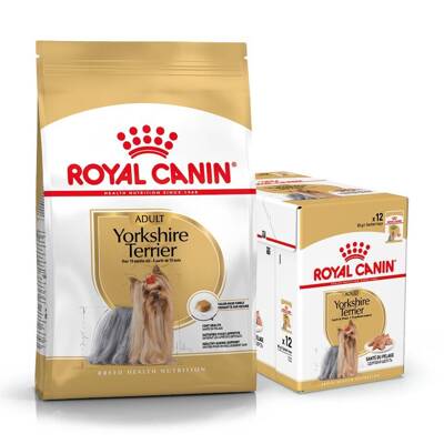 ROYAL CANIN Yorkshire Terrier Adult 7,5kg karma sucha dla psów dorosłych rasy yorkshire terrier + karma mokra GRATIS!