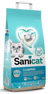 SANICAT CLUMPING + Marsella soap 10L - żwirek dla kota