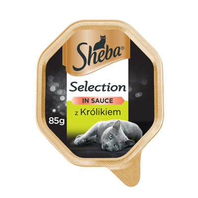 SHEBA® Selection 85g z Królikiem - mokra karma dla kotów w sosie