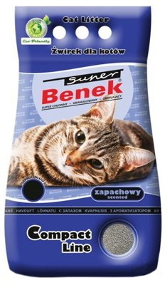 SUPER BENEK Żwirek Compact Bryza Morska 25l-20kg//Opakowanie uszkodzone (2286) !!! 