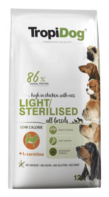 TROPIDOG Premium light/sterilised 12kg 