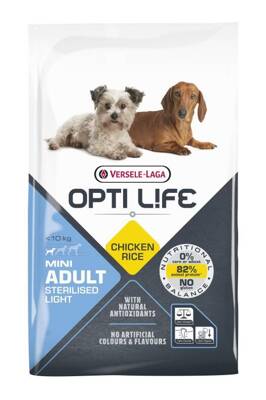 VERSELE-LAGA Opti Life Adult Light Mini 7,5kg - z kurczakiem - dla małych ras