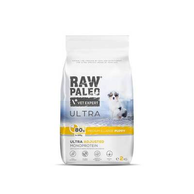 Vet Expert Raw Paleo Turkey Puppy Large 2kg/Opakowanie uszkodzone (558) !!! 