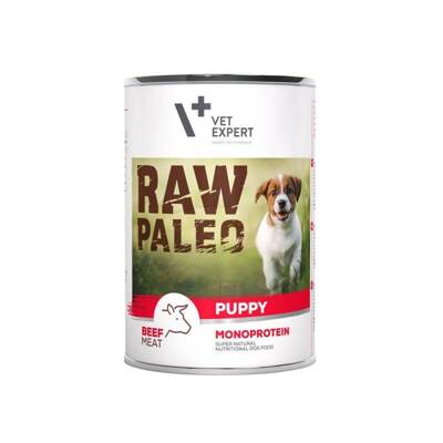 Vetexpert Raw Paleo Puppy Beef 400g - wołowina puszka 