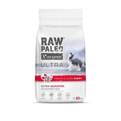 Vetexpert Raw Paleo Ultra Beef Puppy Medium/ Large 10KG