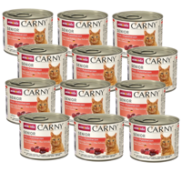 ANIMONDA Cat Carny Senior smak: wołowina i serca indyka 12 x 200g 