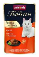 ANIMONDA Cat Vom Feinsten Adult Kaczka + filet z indyka saszetka 85g