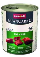 ANIMONDA GranCarno Adult Dog smak: Wołowina i Dziczyzna 800g