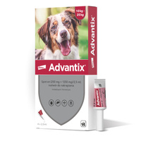 Advantix - dla psów 10-25kg (4 pipety x 2,5ml)