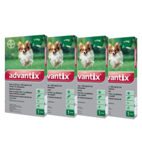 Advantix - dla psów do 4kg (pipeta 4x0,4ml)