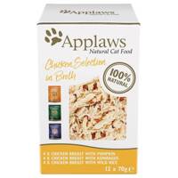 Applaws Cat Tin Multipack Chicken Collection in Broth 12x70g