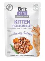BRIT CARE Cat  Pouches Kitten Fillets in Jelly with Savory Salmon 85g