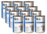 BRIT GF Veterinary Diets Recovery Salmon 12x400g - karma mokra dla psa i kota