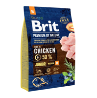 BRIT Premium By Nature Junior M 3kg//Opakowanie uszkodzone (2294)!!!