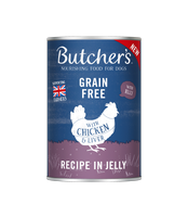 BUTCHER'S Original Recipe in Jelly, karma dla psa, kawałki z kurczakiem w galaretce 400g