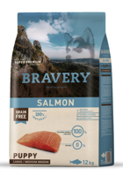 Bravery Grain Free Puppy Medium Large Salmon 12kg