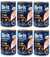 Brit Premium by Nature Fish with Fish Skin 6x400g