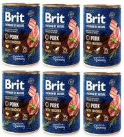 Brit Premium by Nature Pork with Trachea 6x400g
