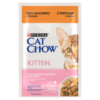 CAT CHOW Kitten Karma dla kociąt z indykiem i cukinią w galaretce 85g