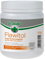 Dr Seidel FLAWITOL dla szczeniąt ras dużych Preparat witaminowo-mineralny z flawonoidami z winogron 200 tab