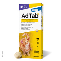 ELANCO AdTab 12mg tabletka na pchły i kleszcze dla kotów 0,5-2 kg