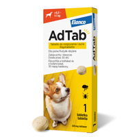 ELANCO AdTab 225mg tabletka na pchły i kleszcze dla psów >5,5 - 11 kg