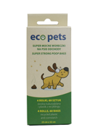 Eco Pets Ekologiczne worki na odchody 60 szt (4x15 szt)