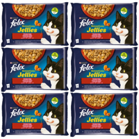 FELIX Sensations Jellies Karma dla kotów wiejskie smaki w galaretce 12x(4x85g)