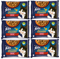 FELIX Sensations Sauce Karma dla kotów wiejskie smaki w sosie 12x(4x85g)
