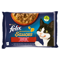 FELIX Sensations Sauce Karma dla kotów wiejskie smaki w sosie 4x85g