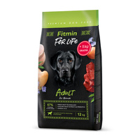 FITMIN For Life Adult All Breeds 12+1kg