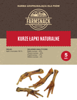 FarmSnack Kurze Łapki Naturalne 5szt