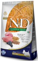 Farmina N&D Ancestral Grain canine LAMB & BLUEBERRY ADULT MINI 7kg\ Opakowanie uszkodzone (2057) !!! 