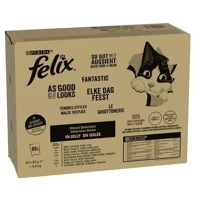 Felix  Fantastic Karma dla kotów wybór smaków w galaretce 80x85g