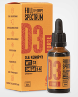 Full Spectrum olej konopny - witamina D3 Forte 30ml (dla ludzi)