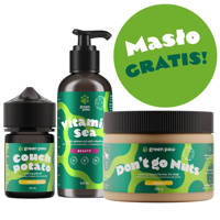 Green Paw - Olejek z CBD na bazie oleju z łososia 60ml + Olej z łososia norweskiego 300ml + Masło orzechowe z CBD 350g GRATIS