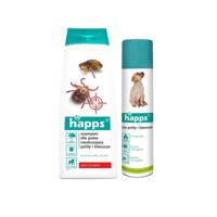 HAPPS Szampon + Aerozol dla psów zwalczający pchły i kleszcze 